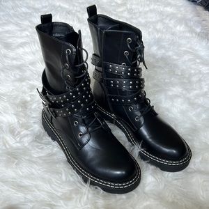 Zigisoho black combat boots